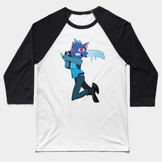 Mae Night in the woods Baseball T-Shirt by annearrt